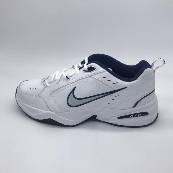 Nike Men's Air Monarch IV White/Blue Shoes - Picture 7 of 7